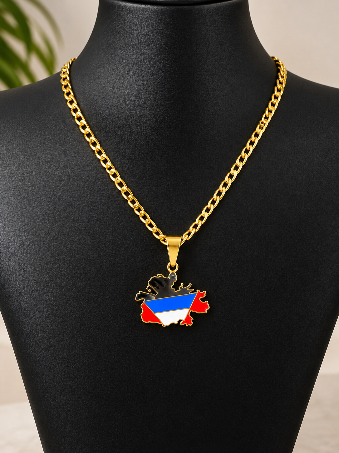 Antigua and Barbuda Map Necklace