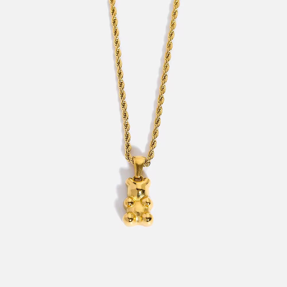 Teddy Bear Charm Necklace