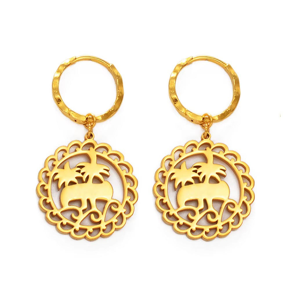Coconut Cookie Earrings
