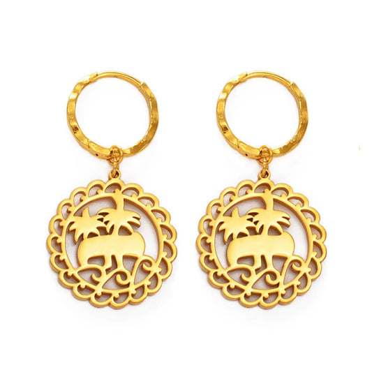 Coconut Cookie Earrings