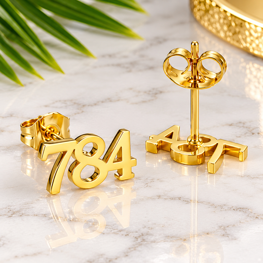 Area Code Earrings