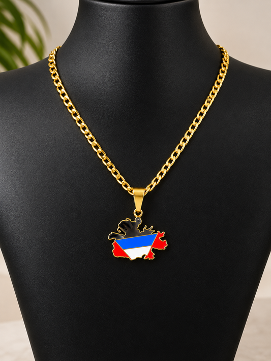 Antigua and Barbuda Map Necklace